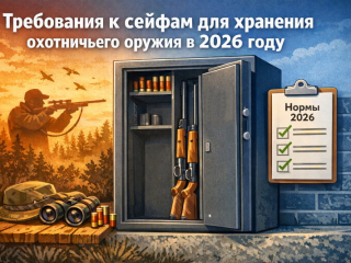 Требования к сейфам для хранения охотничьего оружия в 2026 году