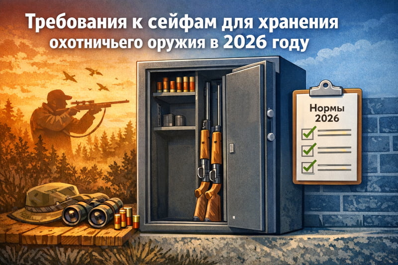 Требования к сейфам для хранения охотничьего оружия в 2026 году