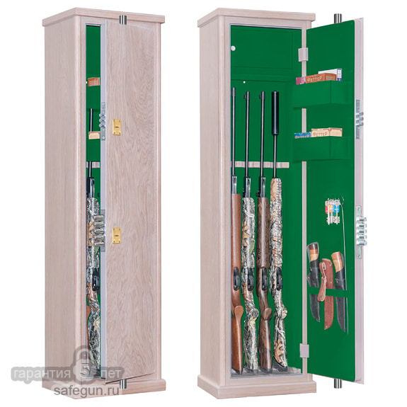 ArmWood 55.074 Flock (облицовка - беленый дуб, отделка изнутри зеленым флоком)
