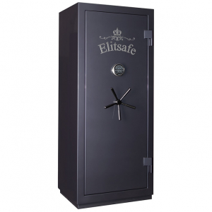 Сейф ElitSafe 3166 EL M Flock Steel — закрытый.