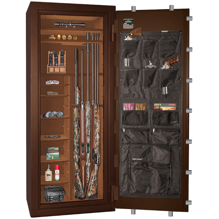 Сейф ElitSafe 56166 EL M Flock Bronze — внутреннее устройство.