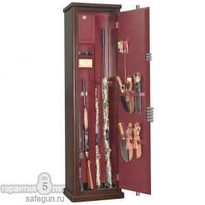 Сейф ArmWood 524 Primary (цвет бордовый, со снятыми полками)