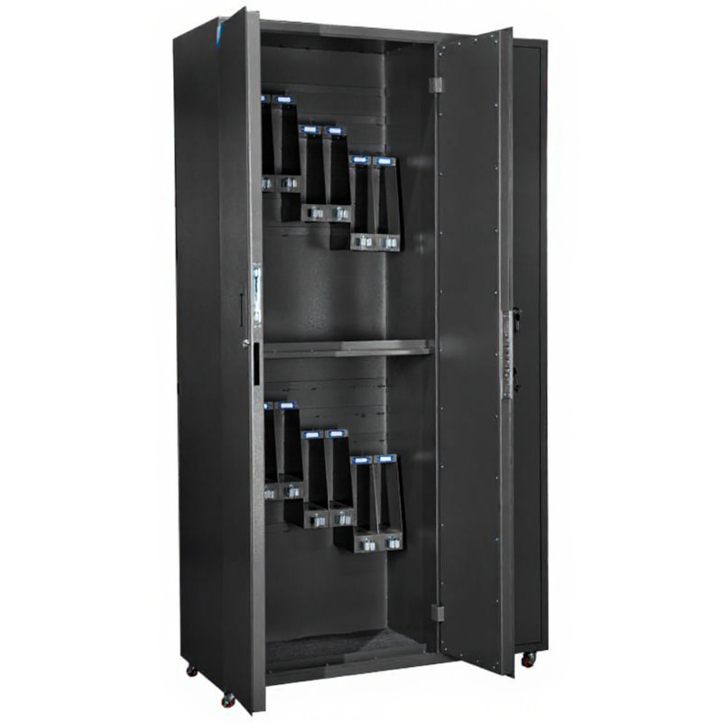 Шкаф для оружейной комнаты ОШ-ШОК-3 (открытая секция под автоматы)