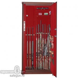 Сейф ArmWood 969/12 NNP EL Flock (со снятыми полками, +4 ствола)