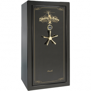 Сейф Liberty Lincoln 25BKG-BR (закрытый). Цвет зеркально-черный.