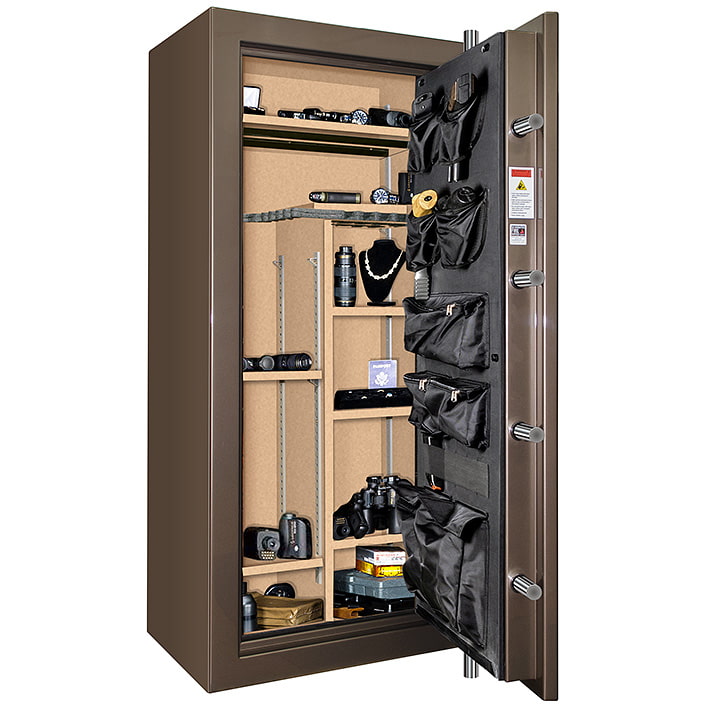 Далее Сейф Rhino CD6030X EL BZG BR — кабинетный вариант, без ружей.