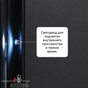 Светодид, срабатывающий при открывании двери.