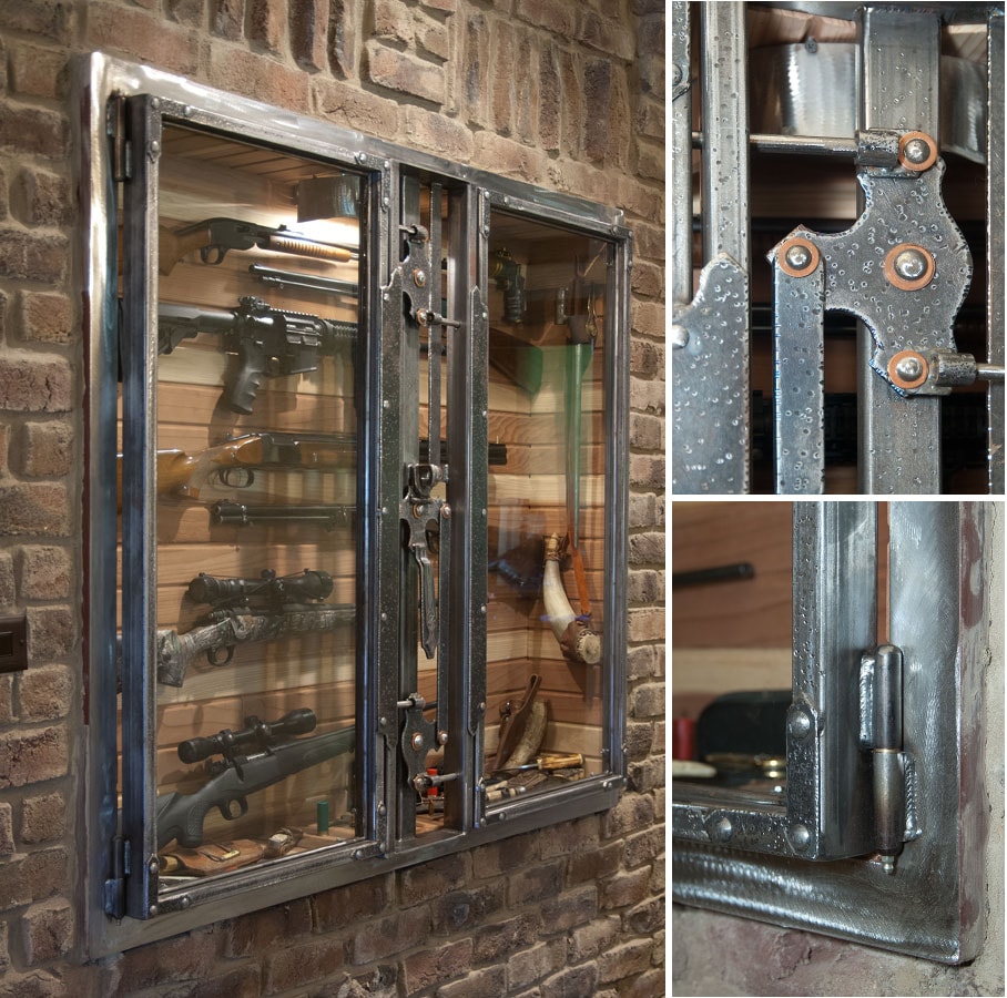 Оружейная витрина ручной работы.